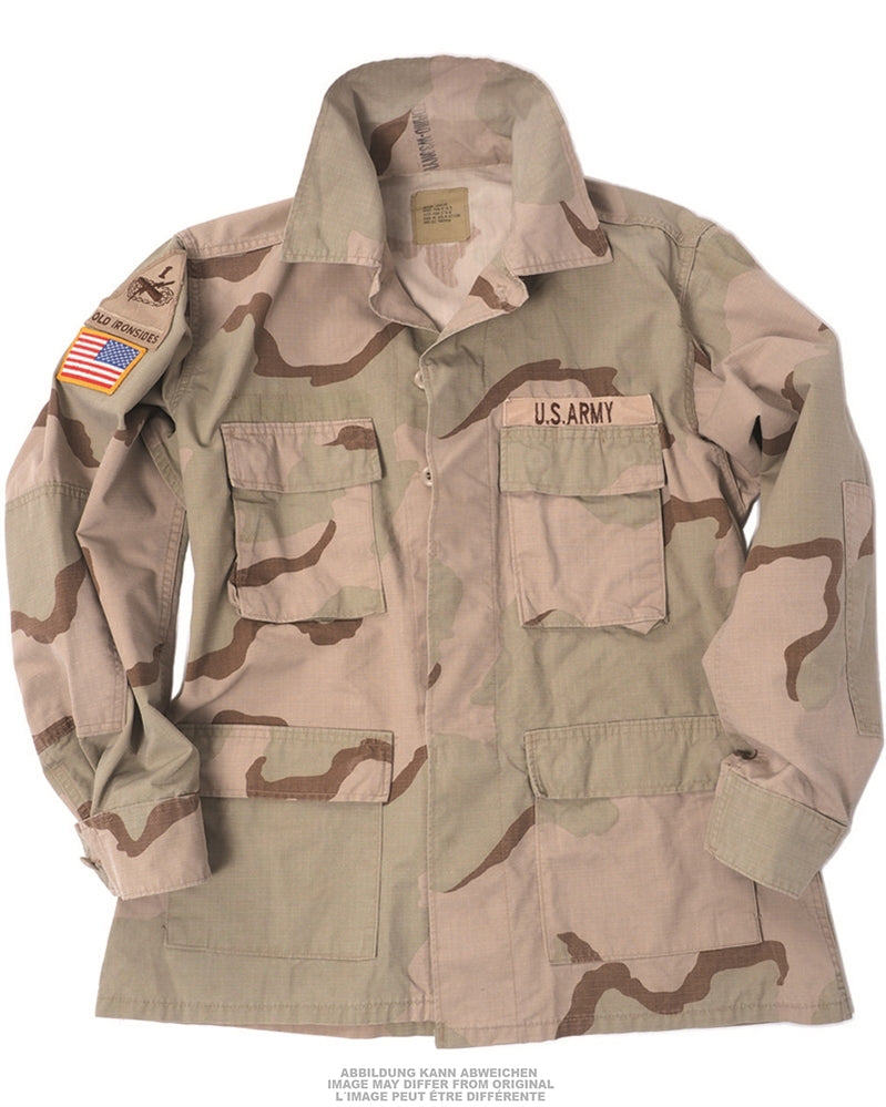 Veste de combat BDU de l'armée américaine en nylon-coton à parts égales