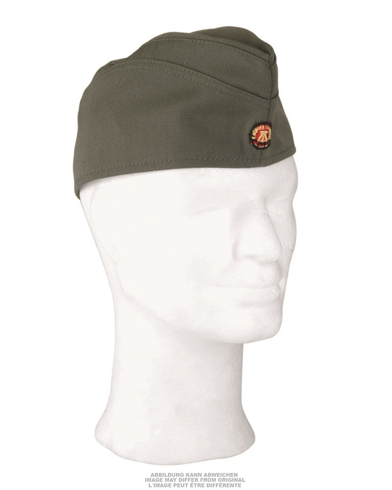 Calot d'officier est-allemand en laine et polyester, stock ancien neuf
