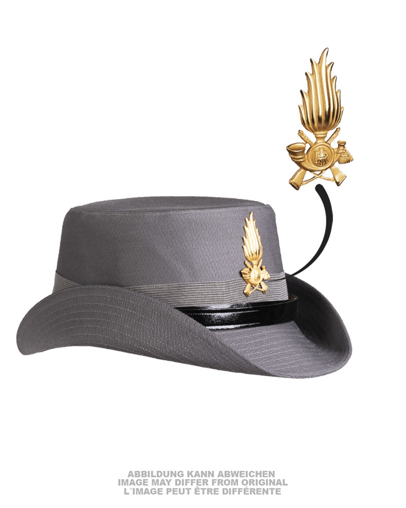 Chapeau féminin des douanes italiennes en pur coton doublé soie, stock ancien