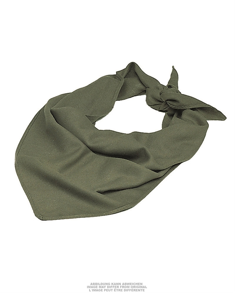 Foulard triangulaire de la Bundeswehr en pur coton, surplus d'occasion