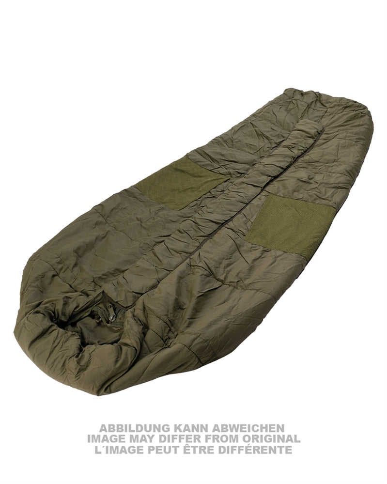 Sac de couchage grand froid de l'armée britannique, surplus d'occasion