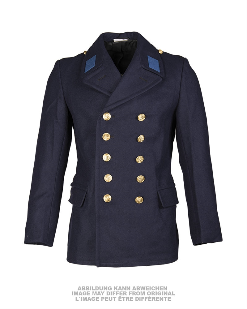 Manteau de la marine populaire est-allemande, vêtement de dotation d'occasion