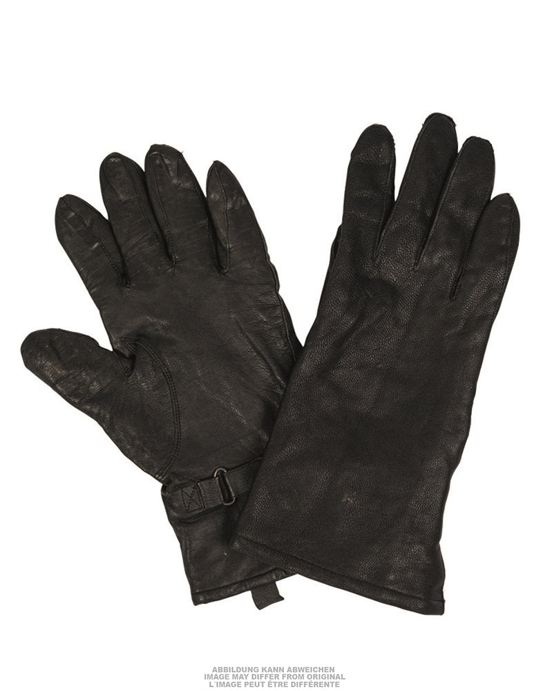Gants à doigts en cuir de l'armée néerlandaise, surplus militaire d'occasion