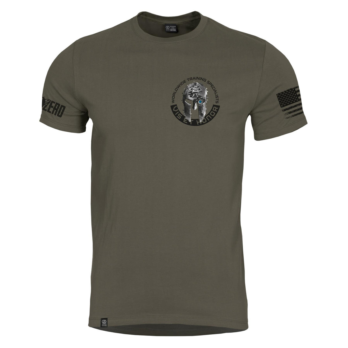 T-shirt Pentagon Ageron Vis et Honor coton 190 g/m² coupe tactique ample