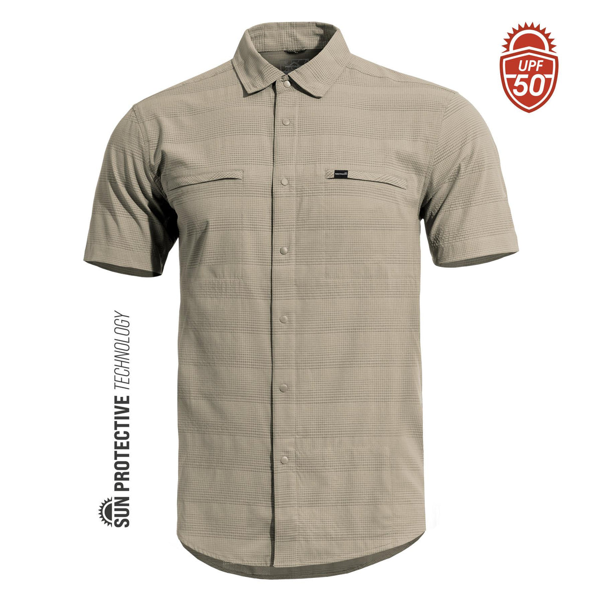 Chemise Pentagon Ripple anti-UV UPF 50+ norme EN 13758-1 180 g perforée au laser