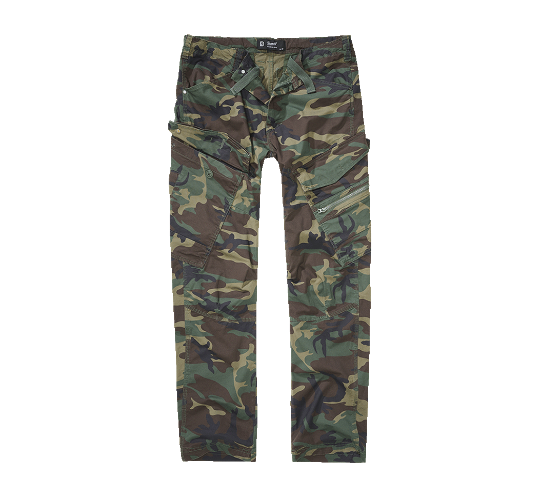 Pantalon Brandit Adven Slim Fit coton extensible assise renforcée six poches et cordon de taille