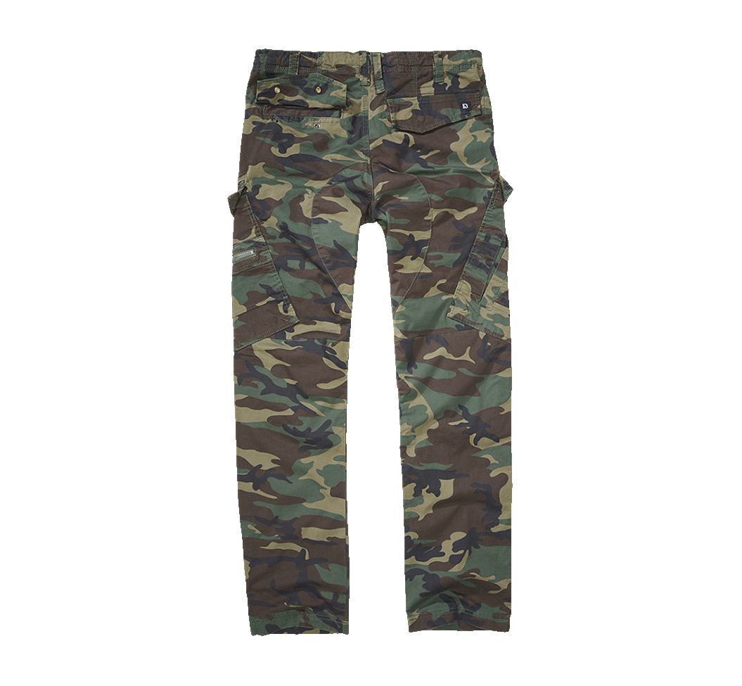 Pantalon Brandit Adven Slim Fit coton extensible assise renforcée six poches et cordon de taille