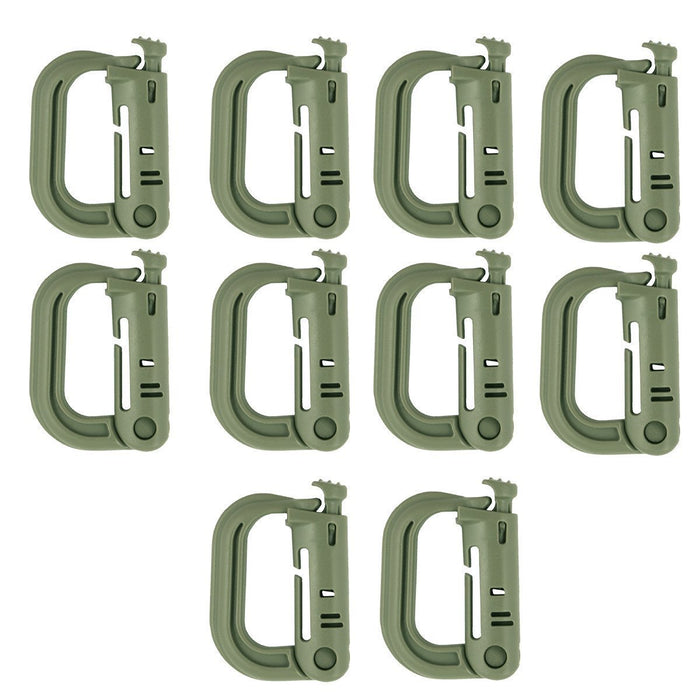 Accessoire MOLLE D-LOCK Bulldog Tactical - Vert olive - Lot de 10 - Welkit.com - 3662950074776 - 10