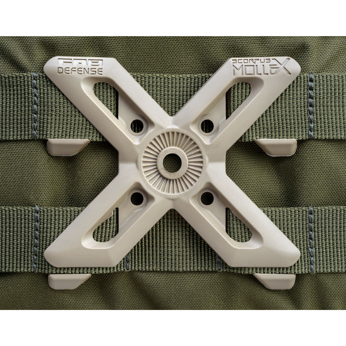 Adaptateur MOLLE FAB Defense MolleX pour holsters et porte-chargeurs Scorpus