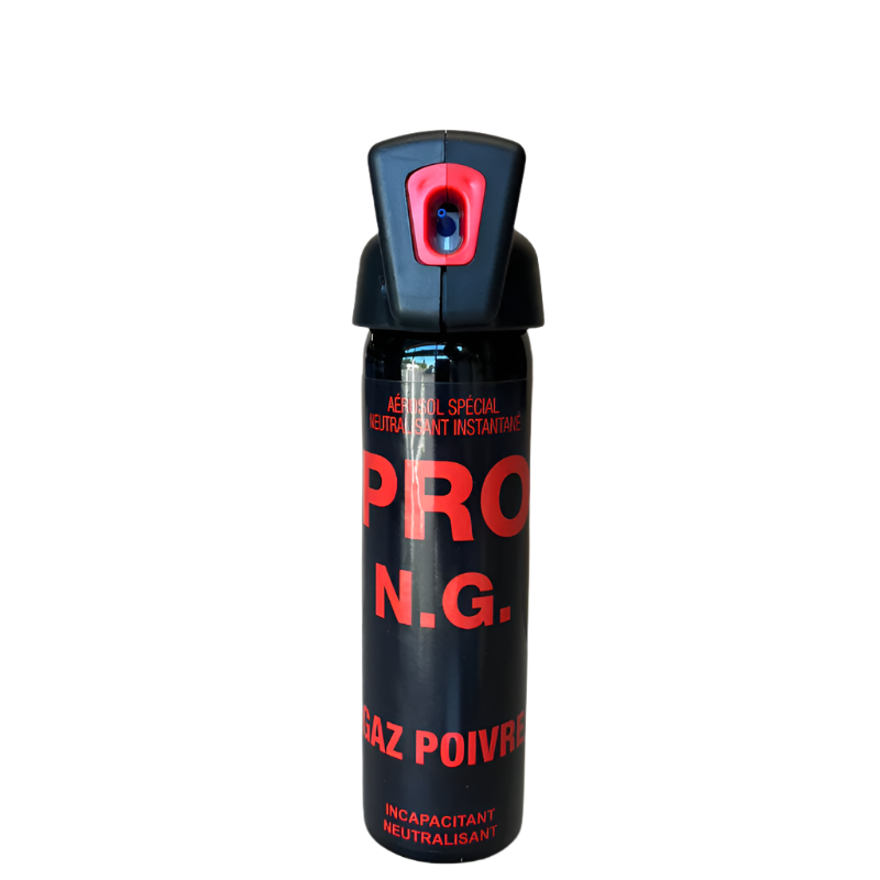 Aérosol de défense CBM gaz lacrymogène au poivre OC + Poignée N.G 100 ml
