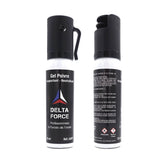 Aérosol de défense Delta Force Red Pepper OC 25 ml portée annoncée 5 à 7 m
