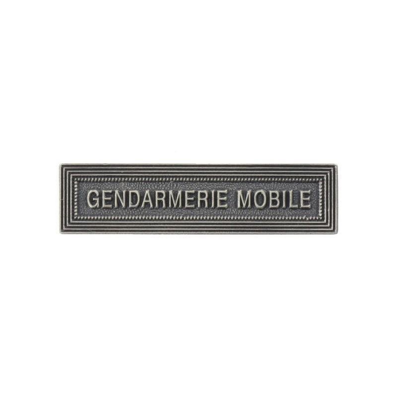 Agrafe Gendarmerie Mobile Argent