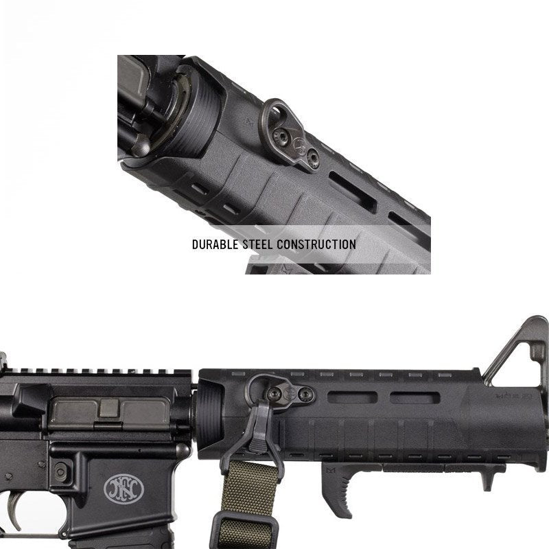 Attache de sangle M-LOK Paraclip Magpul en acier Melonite 45,7 x 12,7 mm