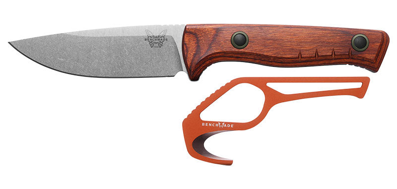 Couteau à lame fixe Benchmade SlipRidge Fixed Combo Wood 15650 acier MagnaCut lame 94 mm