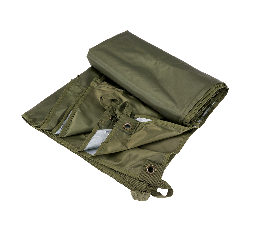 Bâche Brandit Premium 2 x 3 m polyester enduit œillets métal renforcés avec sacs
