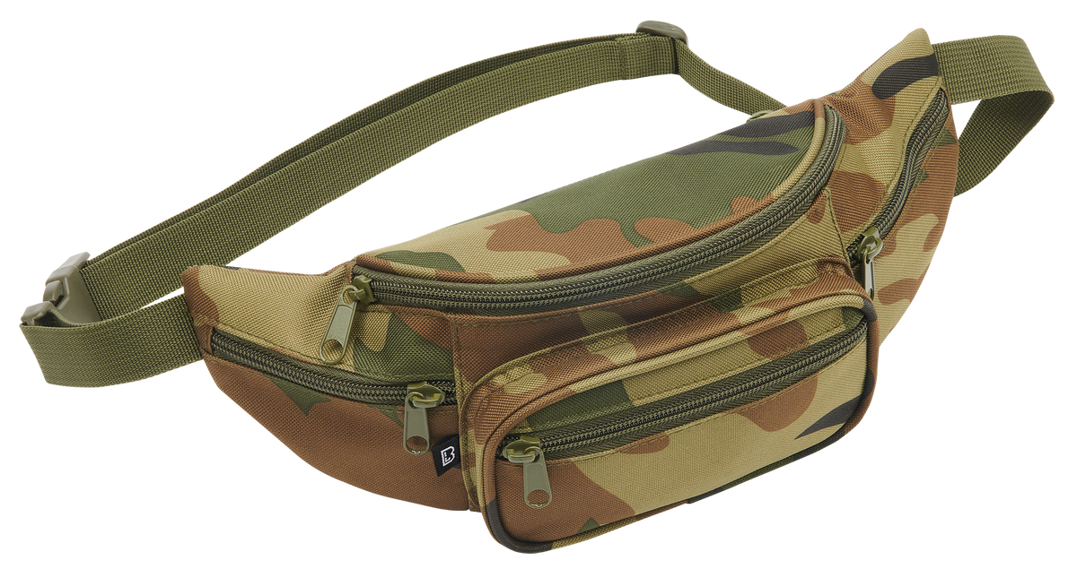Banane Brandit ceinture réglable cinq poches à glissière polyester 30 x 14 x 10 cm