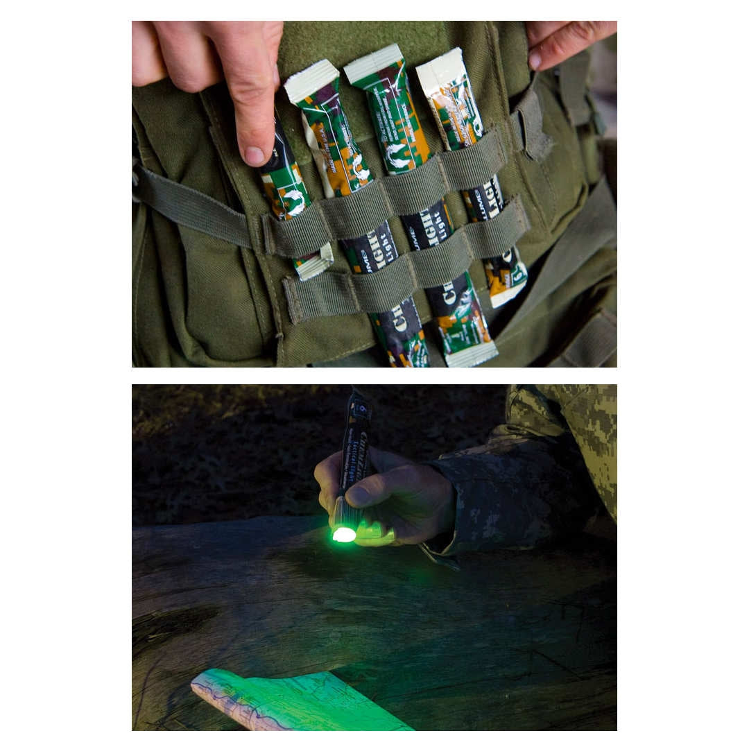 Bâton lumineux Cyalume Chemlight 10 cm autonomie 6 heures étanche et flottant