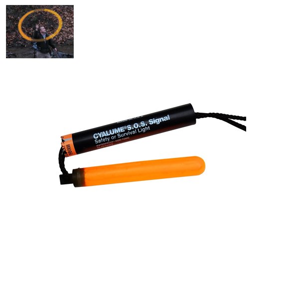 Bâton lumineux Cyalume SOS Signal Light haute intensité 5 minutes avec dragonne