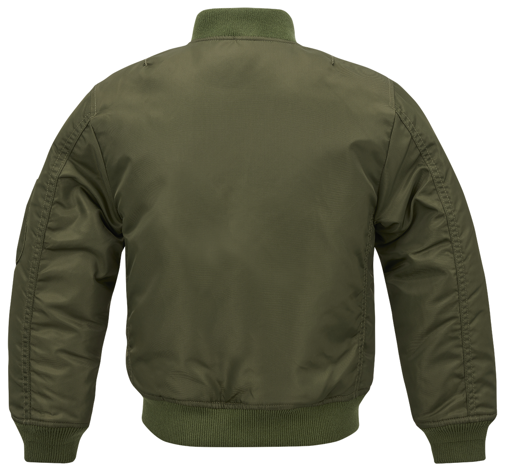 Blouson enfant Brandit MA1 réversible nylon déperlant poche de bras et bords côtes