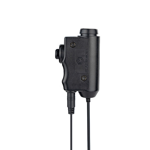 Boîtier PTT Earmor M52 avec bouton déporté M50 et connectique radio 14 broches