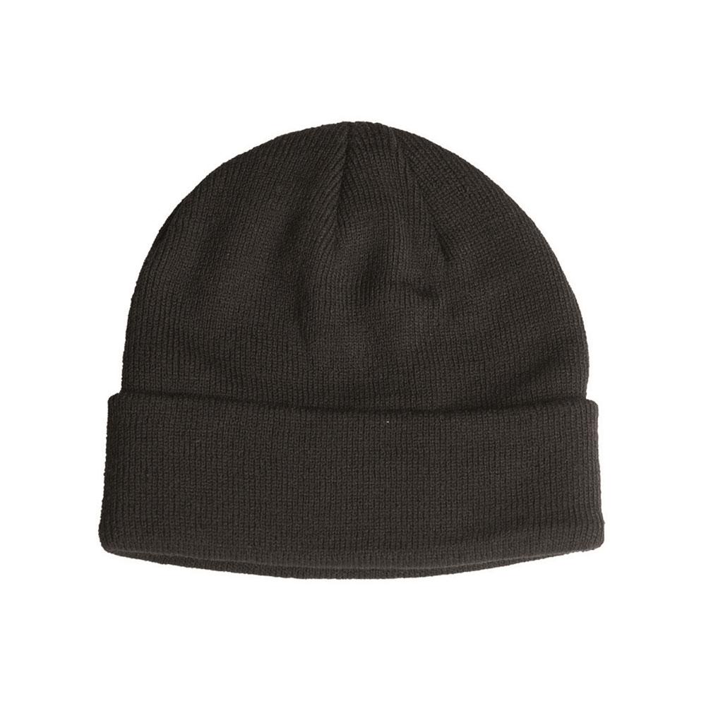 Bonnet Mil-Tec maille fine polyacrylique 100 % à revers roulotté ajustable