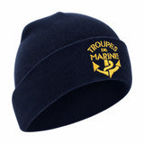 Bonnet OPEX brodé Troupes de Marine en maille acrylique doublée Thinsulate