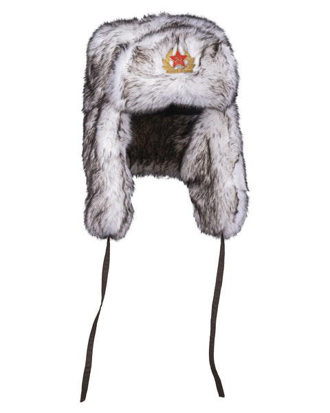 Bonnet chapka type russe Mil-Tec en acrylique doublé polyester avec liens de menton
