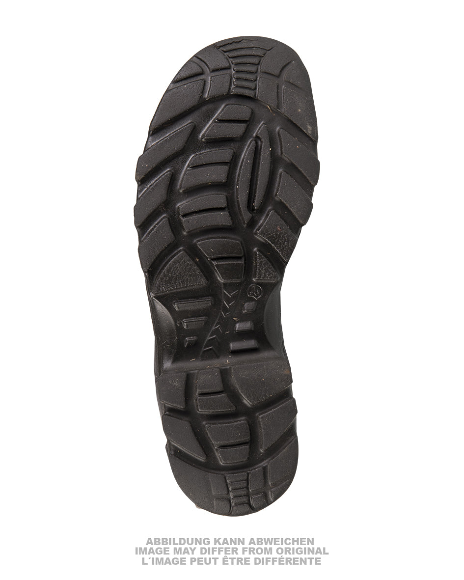 Bottes à lacets de sapeur-pompier Baltes de la Bundeswehr, surplus militaire d'occasion, lot de 5
