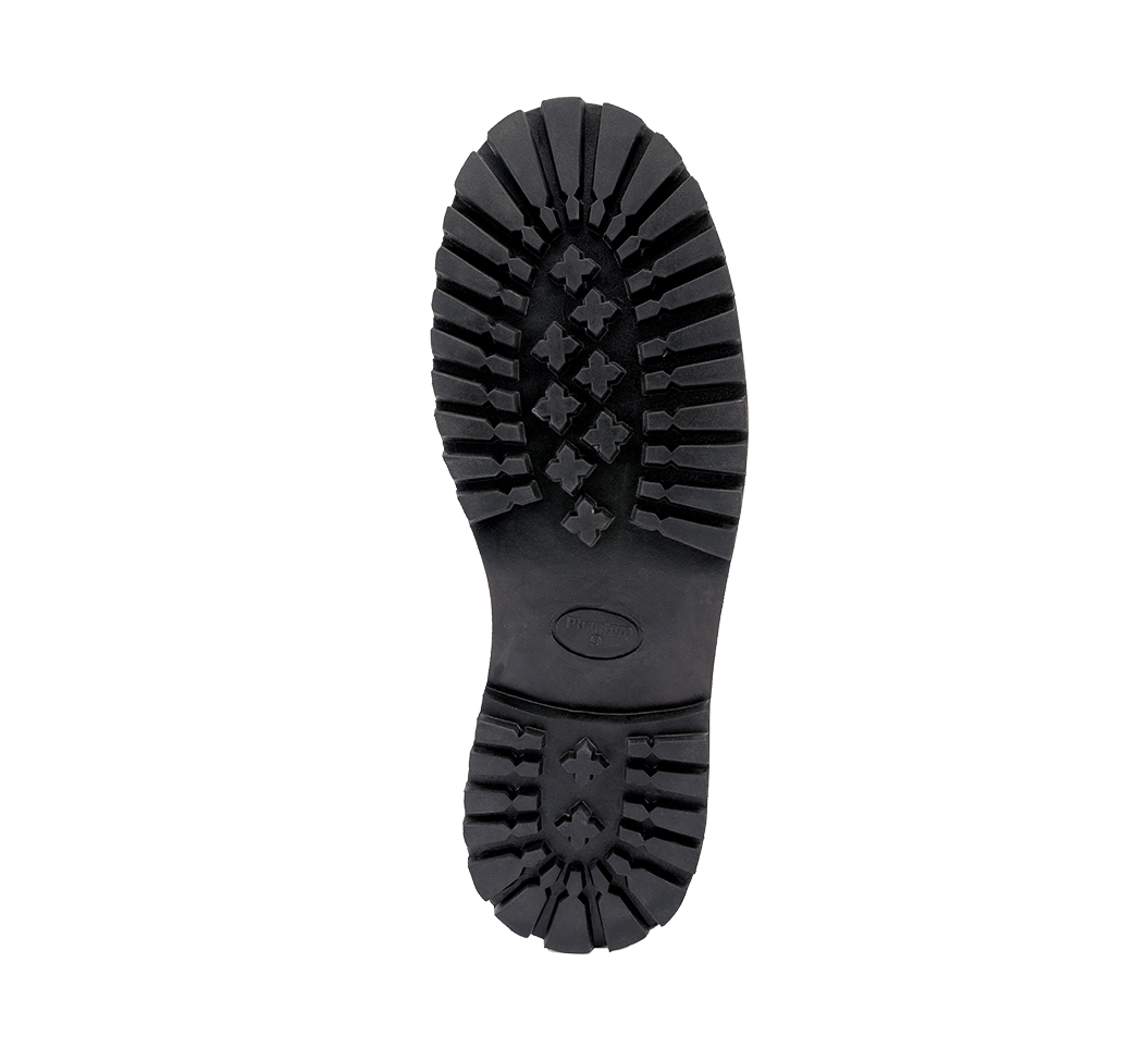 Bottines Brandit Plateau Phantom 3 œillets cuir semelle plateforme coque d'acier