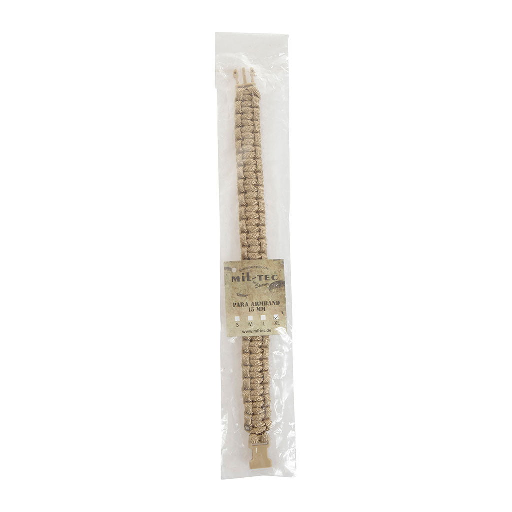 Bracelet en paracorde nylon tressée Ares 15 mm de large pour bivouac et arrimage