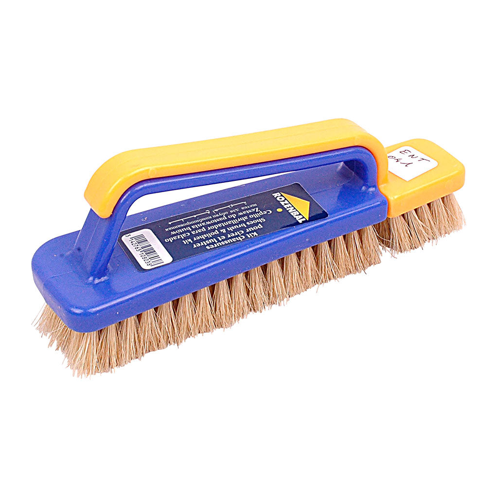 Brosse combinée Ares cirage et polissage pour tiges en cuir lisse de chaussures