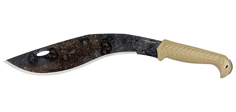 Couteau à lame fixe Condor Terrakukri acier 1075 High Carbon lame 324 mm