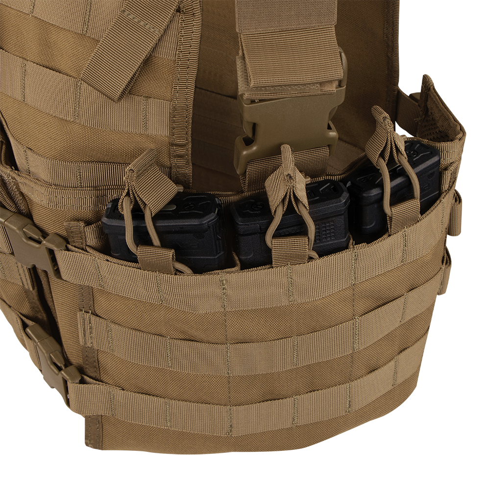 Gilet chest rig Condor Modular Chest Set six porte-chargeurs et porte-eau intégré