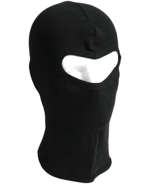 Cagoule Mil-Tec en coton côtelé fin avec ouverture aux yeux pour port sous casque