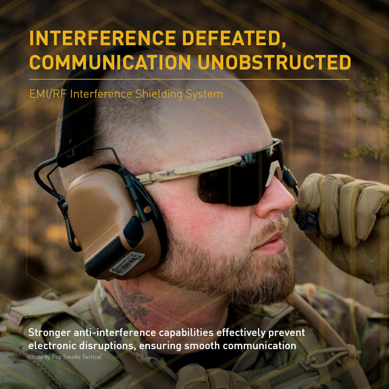 Casque de communication bi-canal Earmor M33 PRO deux réseaux radio simultanés