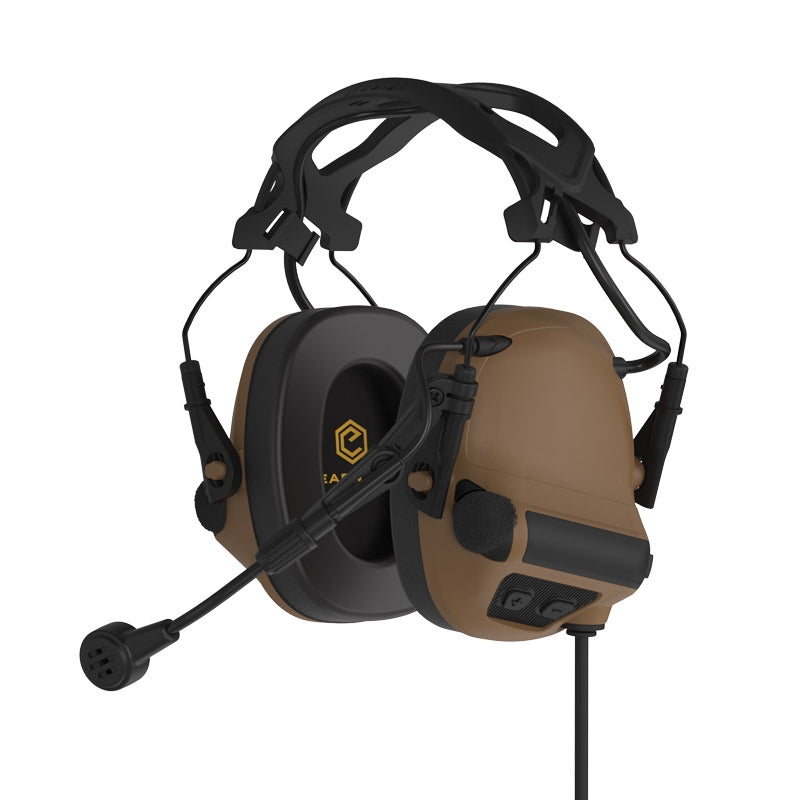 Casque de communication bi-canal Earmor M33 PRO deux réseaux radio simultanés