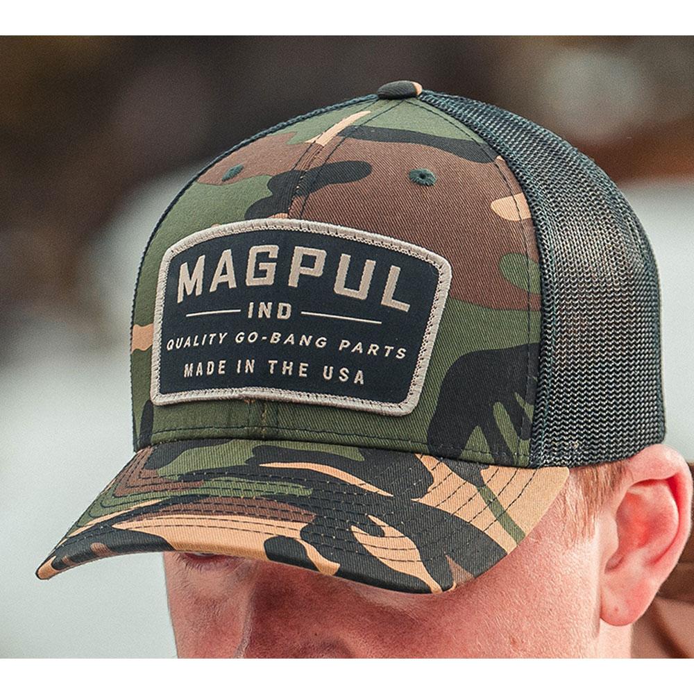 Casquette Go Bang Trucker Magpul six panneaux coton polyester dos en filet