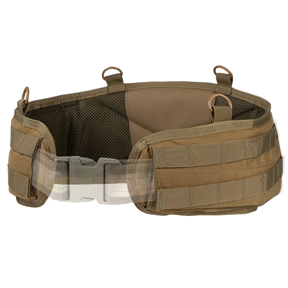 Ceinturon de combat Condor Battle Belt Gen II galbé deux rangées MOLLE anneaux en D