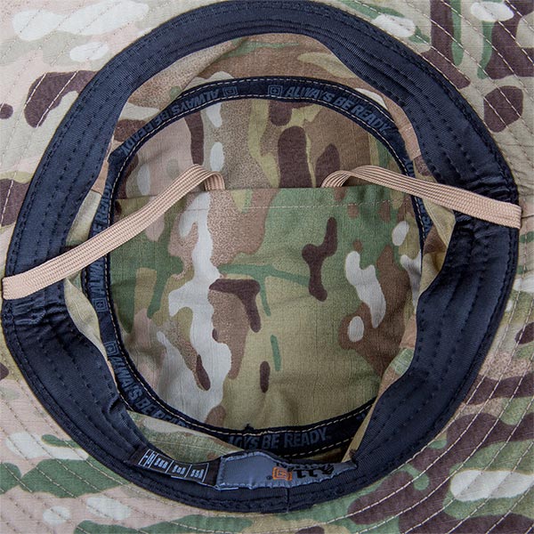 Chapeau Boonie 5.11 Tactical en polyester coton traité Teflon respirant