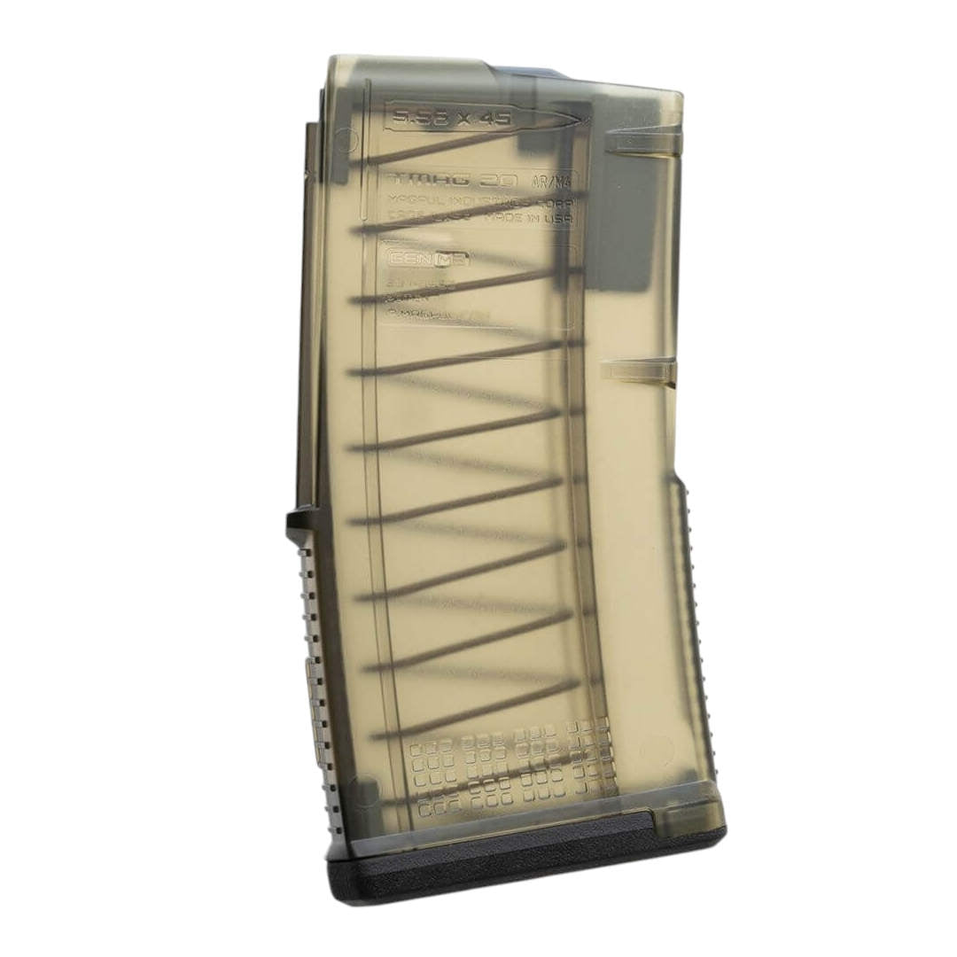Chargeur TMAG 20 Magpul AR/M4 Gen M3 translucide 20 coups en 5,56x45 mm