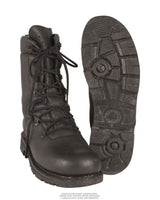 Chaussures de combat de l'ancien modèle Bundeswehr en cuir, semelle caoutchouc, lot de 10