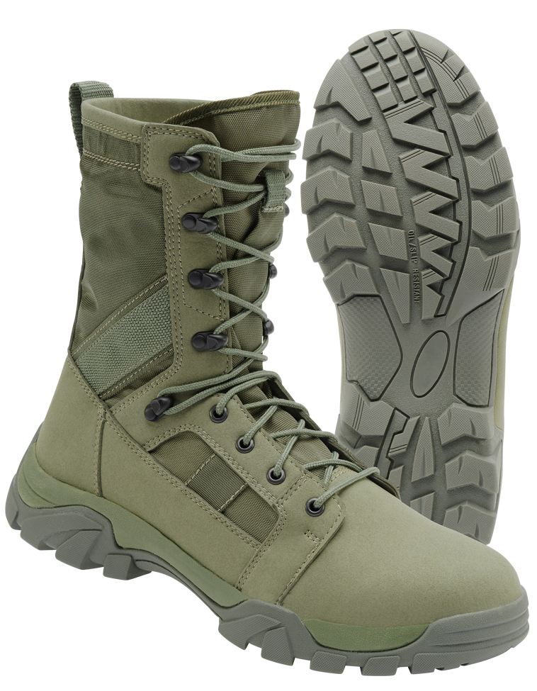 Chaussures tactiques Brandit Defense microfibre et nylon 600D semelle caoutchouc EVA