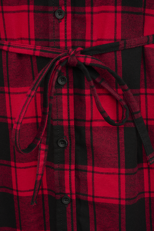Chemise Brandit Gracey coupe femme à carreaux sans manches deux poches poitrine