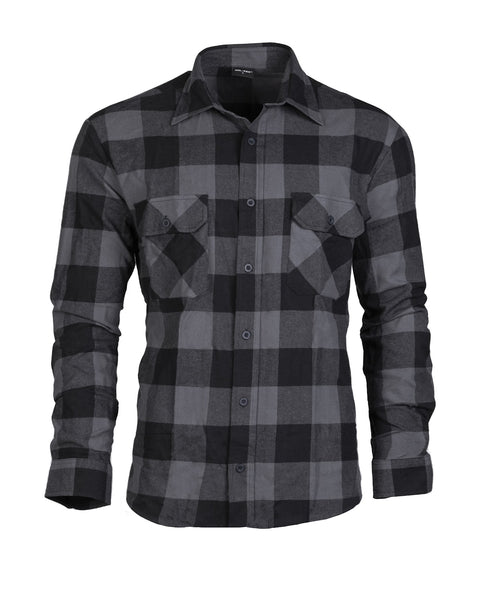 Chemise Mil-Tec de bûcheron en version légère coton avec poignets et poches boutonnés
