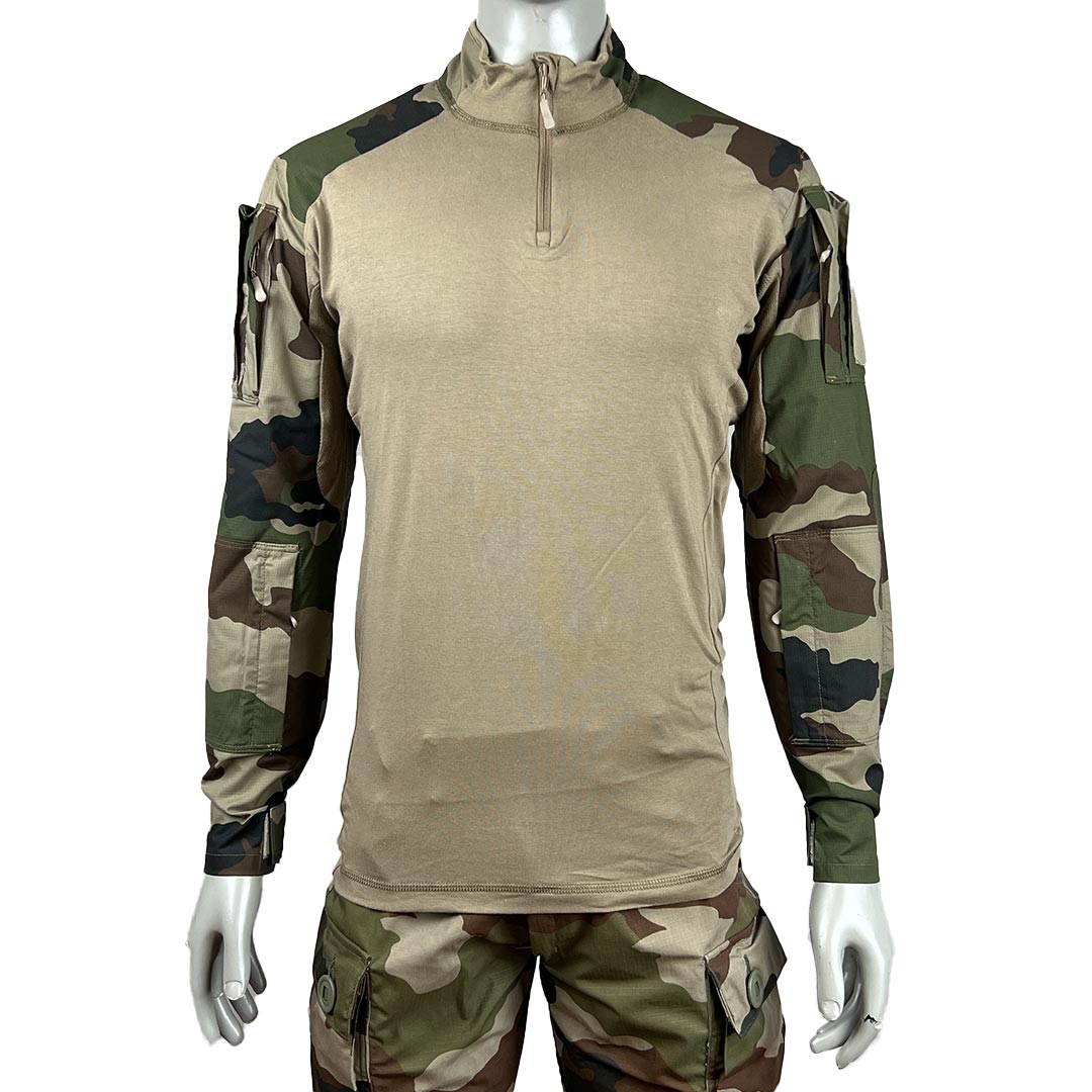 Chemise de combat UBAS Vigilant manches miniripstop polycoton 50/50 et coudes renforcés