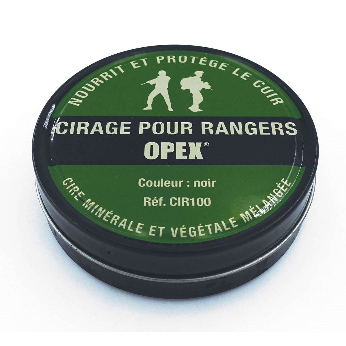 Cirage OPEX en boîte 100 ml à la cire d'abeille et lanoline pour rangers et cuirs