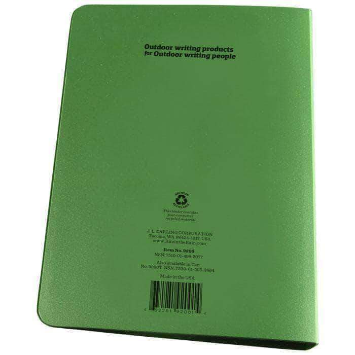 Classeur six anneaux Rite In The Rain en Polydura 14,3 × 20 cm pour feuilles 12 × 18 cm