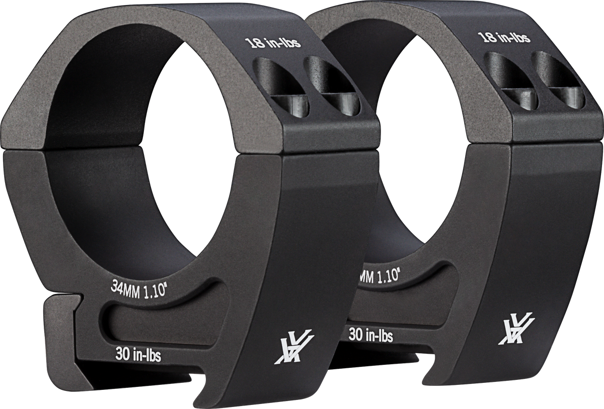 Colliers 34mm Vortex Pro Series 60 g pour la reprise d'optique sur rail, sans usinage