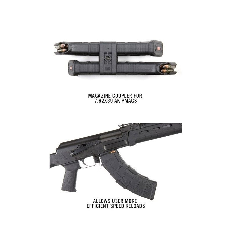 Coupleur MagLink Magpul pour deux chargeurs PMAG 30 coups AK et AKM 79 g