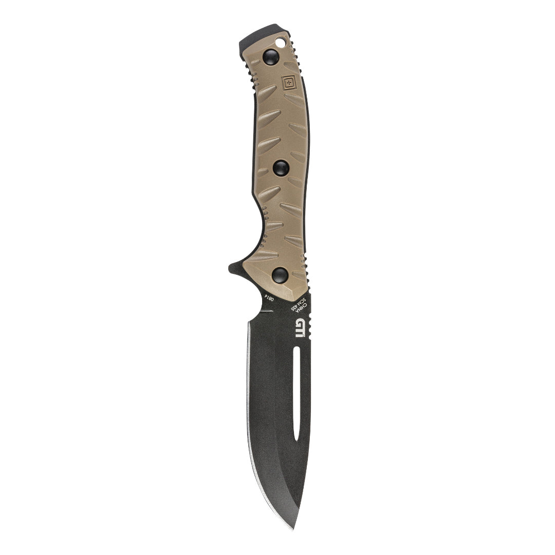 Couteau à lame fixe 5.11 Tactical CFK 4 pleine soie 10,16 cm plaquettes FRN démontables
